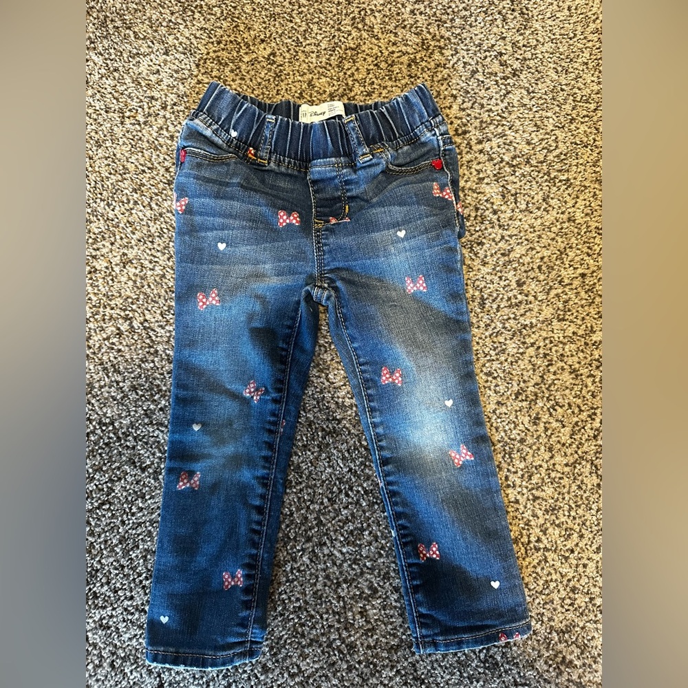 Gap x Disney Minnie Mouse Toddler Girl Jeans Size 3T